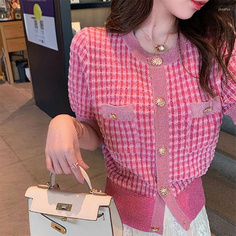 Women's Knits French Small Fragrant Peach Pink Cardigan Sweater Coat 2023 Spring Summer Women Short Sleeve Gentle Knitting Top
Women's Knits French Small Fragrant Peach Pink Cardigan Sweater Coat 2023 Spring Summer Women Short Sleeve Gentle Knitting Top