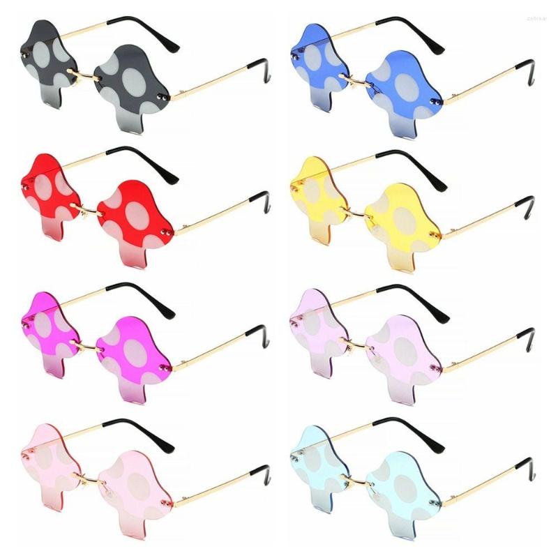 Sunglasses Trendy Rimless Fun Halloween Decorations Irregular Mushroom Shape For Women Sun Glasses Eyewear
Sunglasses Trendy Rimless Fun Halloween Decorations Irregular Mushroom Shape For Women Sun Glasses Eyewear