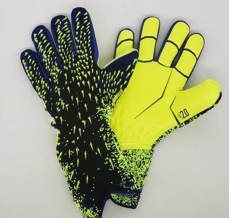 21 New Falcon Goalkeeper Football Goalkeeper Gloves Professional Children Adult Latex Breathable Durable Without Finger Guard HJ