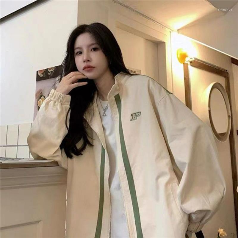 Women' Jackets Letter Oversize Jacket Woman 2023 Harajuku Korean Style Coat For Women Streetwear Zip Up In Outerwears Windbreaker, Beige
Women' Jackets Letter Oversize Jacket Woman 2023 Harajuku Korean Style Coat For Women Streetwear Zip Up In Outerwears Windbreaker, Beige