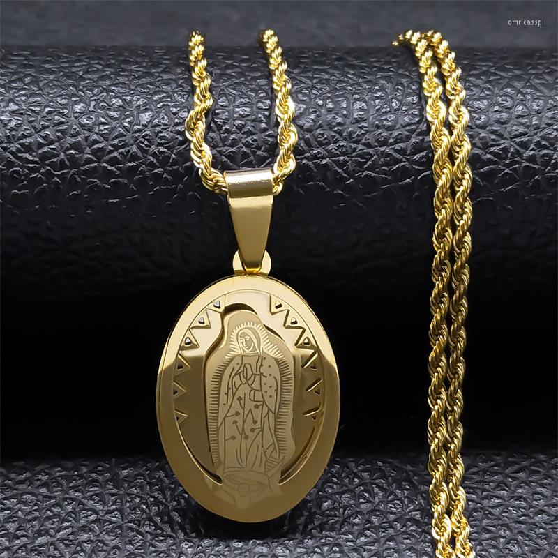 Pendant Necklaces Catholic Virgin Mary Necklace For Women Men Stainless Steel Gold Color Our Lady Christian Religion Jewelry Collier
Pendant Necklaces Catholic Virgin Mary Necklace For Women Men Stainless Steel Gold Color Our Lady Christian Religion Jewelry Collier