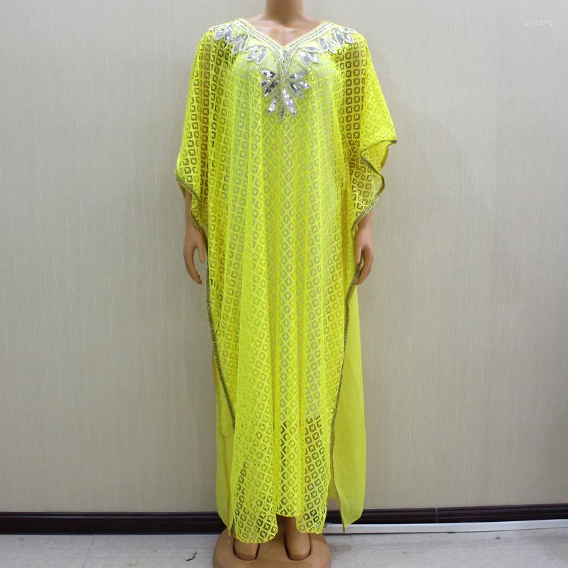 Ethnic Clothing 2023 Fashion Design Beautiful Yellow Lace Dress Appliques Sequins African Long Dresses For Women (2 In 1) Two Piece Set
Ethnic Clothing 2023 Fashion Design Beautiful Yellow Lace Dress Appliques Sequins African Long Dresses For Women (2 In 1) Two Piece Set