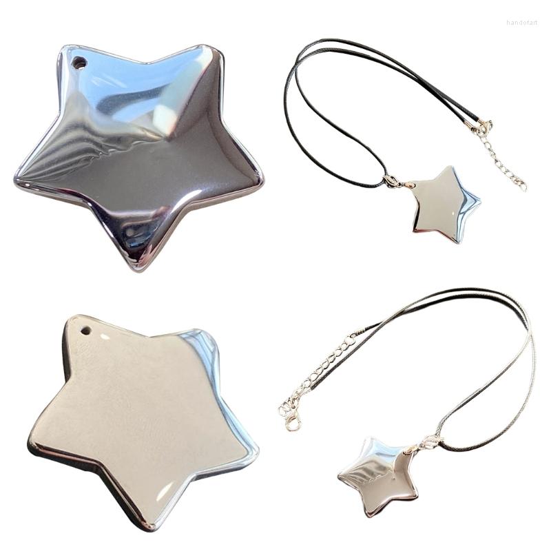 Chains Viking Cute Star Necklace Terahertz Energy-Pendant Choker Black Rope Chain Valentines Day Birthday Gift Women
Chains Viking Cute Star Necklace Terahertz Energy-Pendant Choker Black Rope Chain Valentines Day Birthday Gift Women