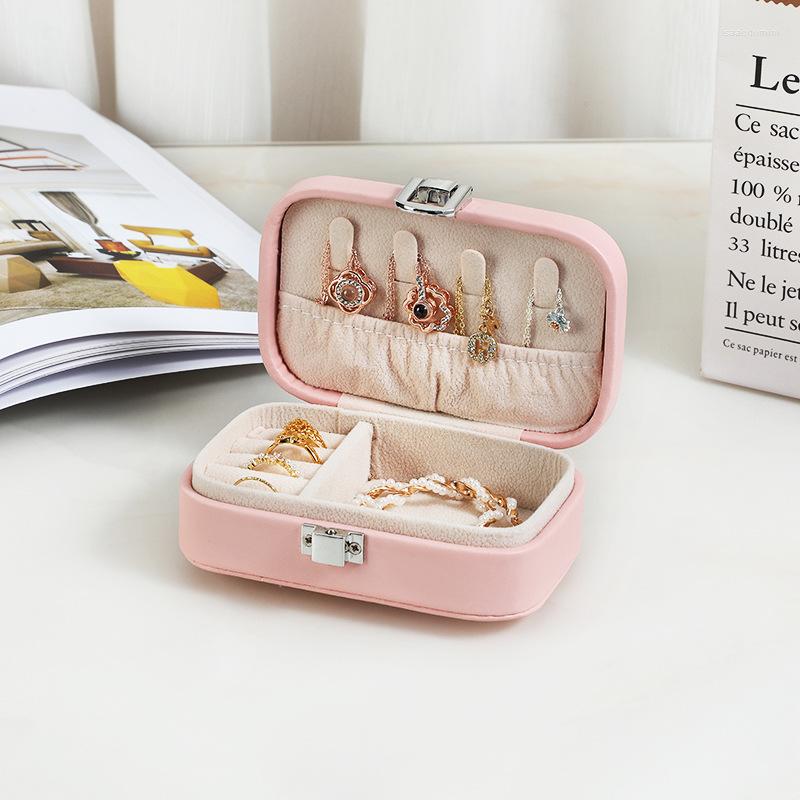 Jewelry Pouches Korean Style Double Layer Earrings Pu Storage Box Necklace Earring Ring Portable Jewellery Girl Gift
Jewelry Pouches Korean Style Double Layer Earrings Pu Storage Box Necklace Earring Ring Portable Jewellery Girl Gift