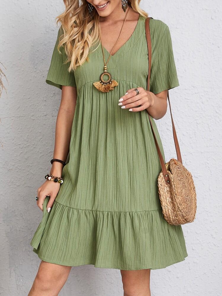 Party Dresses Vintage Boho Mini Dress Women Summer Fashion Loose Casual Beach Female High Waist Short Sleeve V Neck Flowing A-Line Lady, Lavender
Party Dresses Vintage Boho Mini Dress Women Summer Fashion Loose Casual Beach Female High Waist Short Sleeve V Neck Flowing A-Line Lady, Lavender