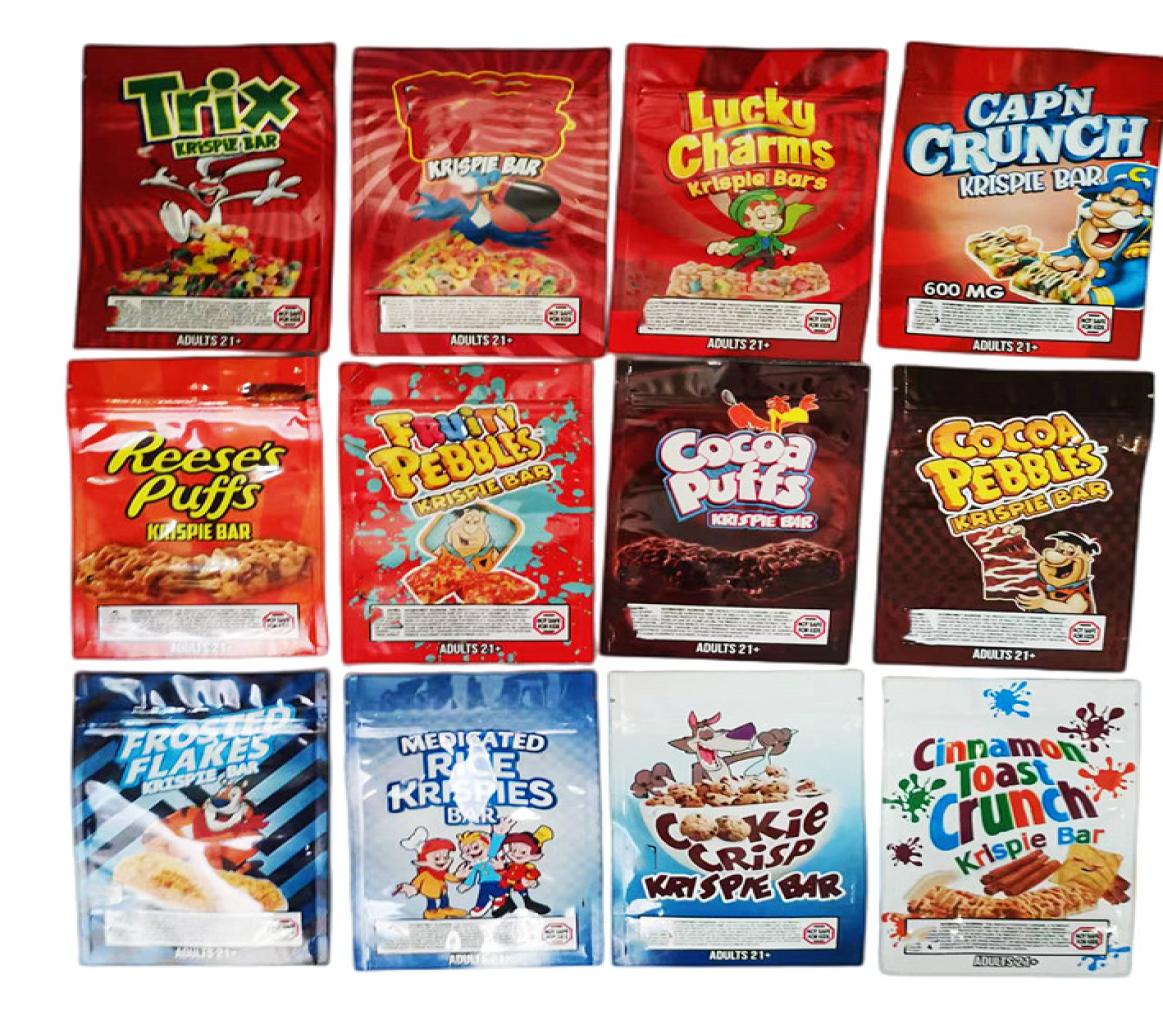 

edible package mylar bag cereal rice bar frosted flakes cookie cinnamon toast crunch lucky charms trix cocoa fruity pebbles puffs 5305967