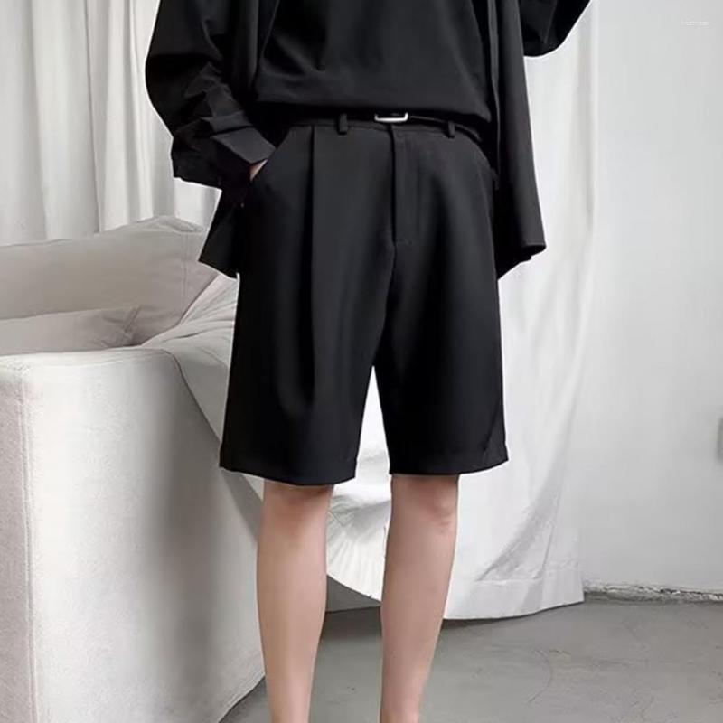 Men's Shorts Trendy Work Korean Style Quick Drying Men Knee-Length Short Suit Pants Soft Streetwear, Black
Men's Shorts Trendy Work Korean Style Quick Drying Men Knee-Length Short Suit Pants Soft Streetwear, Black