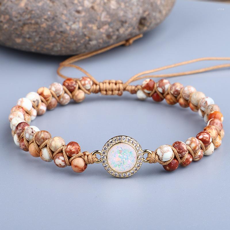 Charm Bracelets Yoga Natural Irregular Stones Bracelet For Women Men Handmade Braided Slip Knotted Opal Pendent Friendship Jewelry Gift
Charm Bracelets Yoga Natural Irregular Stones Bracelet For Women Men Handmade Braided Slip Knotted Opal Pendent Friendship Jewelry Gift