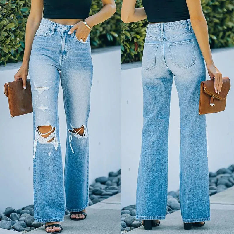 Women's Jeans 2023 Autumn Style Simple Temperament With Pockets Ripped Straight Washed Denim Trousers Women, Light
Women's Jeans 2023 Autumn Style Simple Temperament With Pockets Ripped Straight Washed Denim Trousers Women, Light