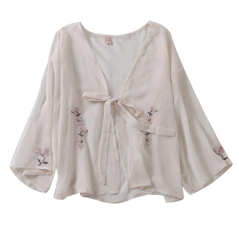 Women's Swimwear Arrival Women Thin Chiffon Cardigan Breathable Sun Protection Clothing Tops For Summer Blusas Mujer De Moda 2023 VeranoWome, White
Women's Swimwear Arrival Women Thin Chiffon Cardigan Breathable Sun Protection Clothing Tops For Summer Blusas Mujer De Moda 2023 VeranoWome, White