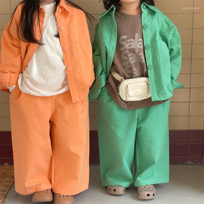 Clothing Sets 23 Spring Children's Korean-Style Casual Jacket Trench Coat Suit Boys And Girls Lapel Shirt Two-Piece Pants, Green
Clothing Sets 23 Spring Children's Korean-Style Casual Jacket Trench Coat Suit Boys And Girls Lapel Shirt Two-Piece Pants, Green