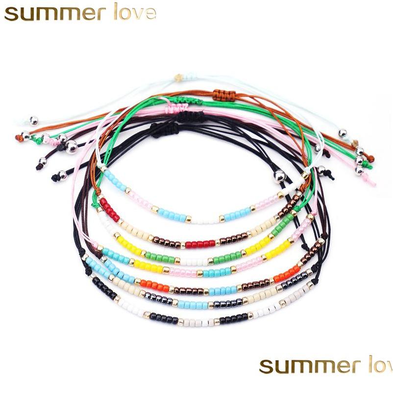 Charm Bracelets Bohemian Colorf Seed Beads Boho Handmade Braided Rope Bracelet For Women Girls Friendship Jewelry Gift Drop Delivery Dhalv
Charm Bracelets Bohemian Colorf Seed Beads Boho Handmade Braided Rope Bracelet For Women Girls Friendship Jewelry Gift Drop Delivery Dhalv