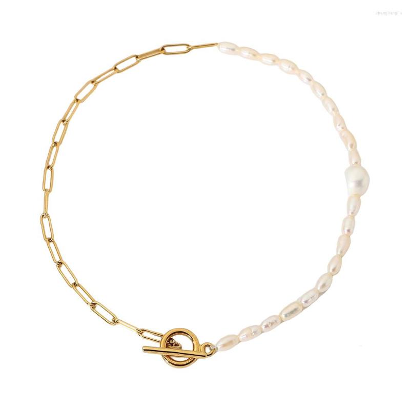 Chains Women Necklace Pearl Decorative Neck Chain Stainless Steel Choker Stylish Jewelry Anniversary Birthday Decoration
Chains Women Necklace Pearl Decorative Neck Chain Stainless Steel Choker Stylish Jewelry Anniversary Birthday Decoration