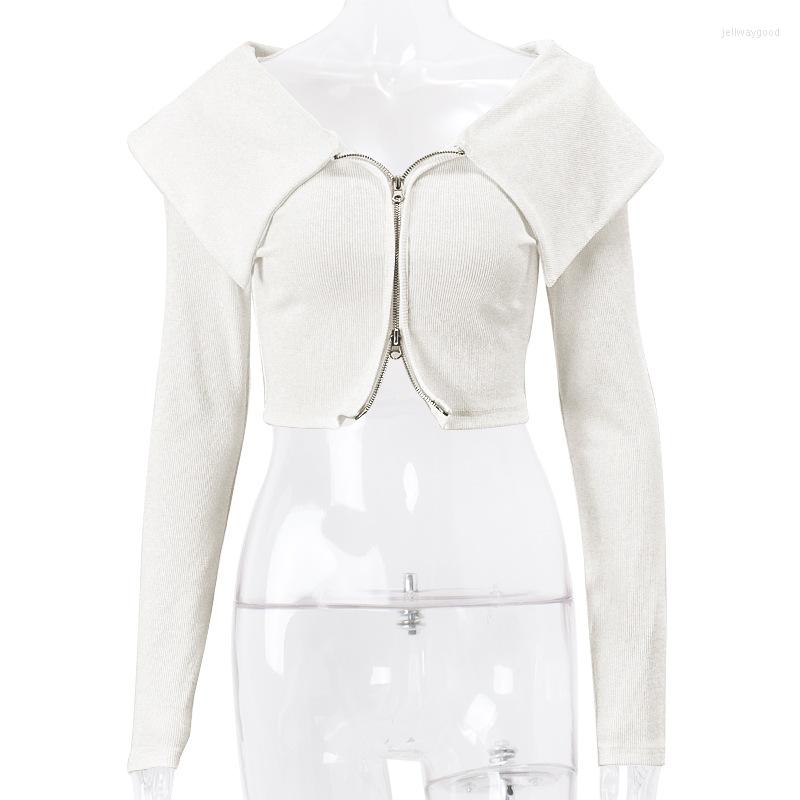 Women' Knits Double Zipper Female Cardigans Crop Top Spring Autumn Korean Fashion Streetwear Women Sweater Knitted Ladies Jumper 2023, White
Women' Knits Double Zipper Female Cardigans Crop Top Spring Autumn Korean Fashion Streetwear Women Sweater Knitted Ladies Jumper 2023, White
