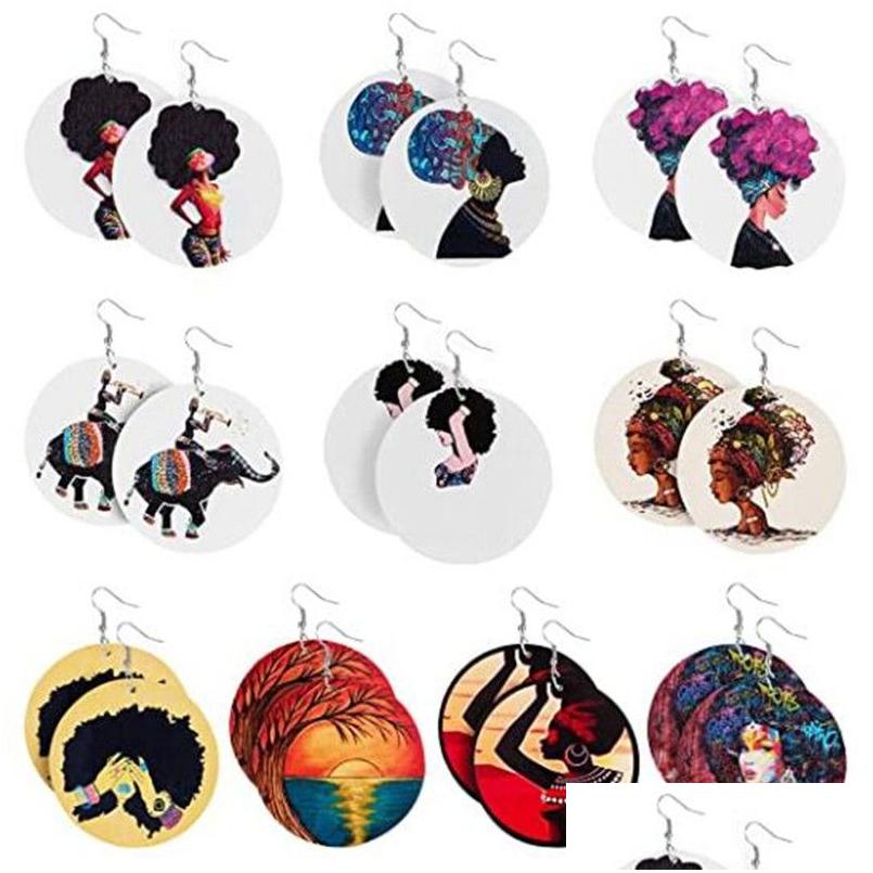 Charm African Wooden Earrings Ins Handmade Ethnic Africa Pattern Print Wood Drop Queen Girls Jewelry Hoop Delivery Dhn1N
Charm African Wooden Earrings Ins Handmade Ethnic Africa Pattern Print Wood Drop Queen Girls Jewelry Hoop Delivery Dhn1N