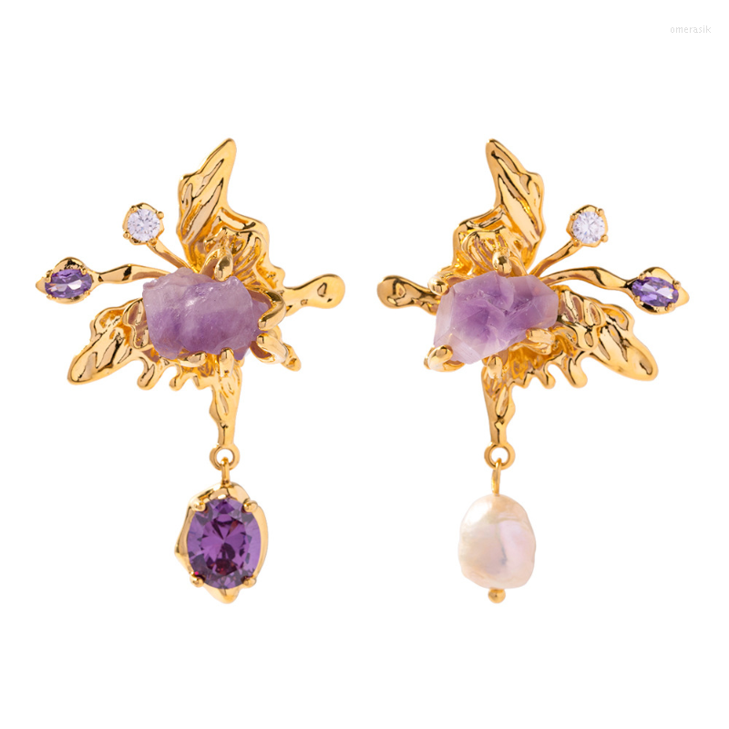 Dangle Earrings Minar Retro Purple Color Natural Stone Butterfly Long Drop For Women Asymmetry Bling CZ Zircon Freshwater Pearl Earring
Dangle Earrings Minar Retro Purple Color Natural Stone Butterfly Long Drop For Women Asymmetry Bling CZ Zircon Freshwater Pearl Earring