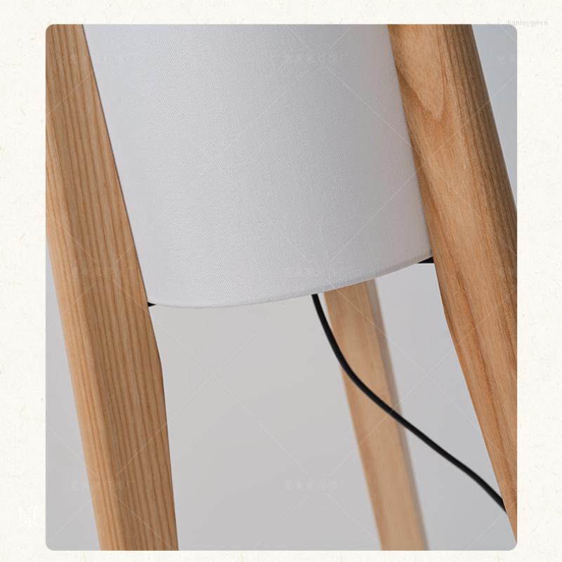 Lamps Floor Vintage Walnut Living Room Led Bedroom Bedside Lamp Ambient Light Sofa Side Study Reading Lights Home Decoration s