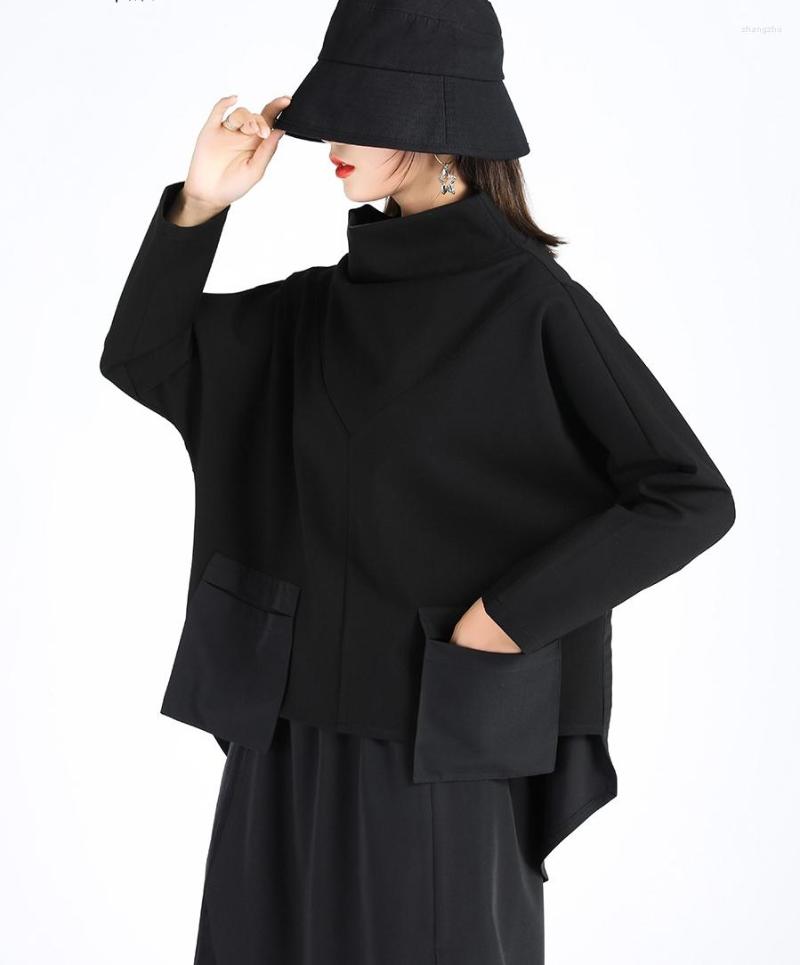 Women' Hoodies Dark Department High-necked Short Paragraph Jacket Female Design Feeling Autumn And Winter Match Wide Leg Trousers Original, Black
Women' Hoodies Dark Department High-necked Short Paragraph Jacket Female Design Feeling Autumn And Winter Match Wide Leg Trousers Original, Black