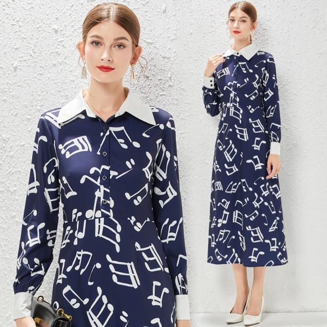 Summer Luxury Vintage Bow Tie Neck Printed Dress 23ss Women' Fashion Blue patterned Celebrity Spring Style High end Printed Style Polo Neck Shirt Style Long Dress, Sky blue
Summer Luxury Vintage Bow Tie Neck Printed Dress 23ss Women' Fashion Blue patterned Celebrity Spring Style High end Printed Style Polo Neck Shirt Style Long Dress, Sky blue