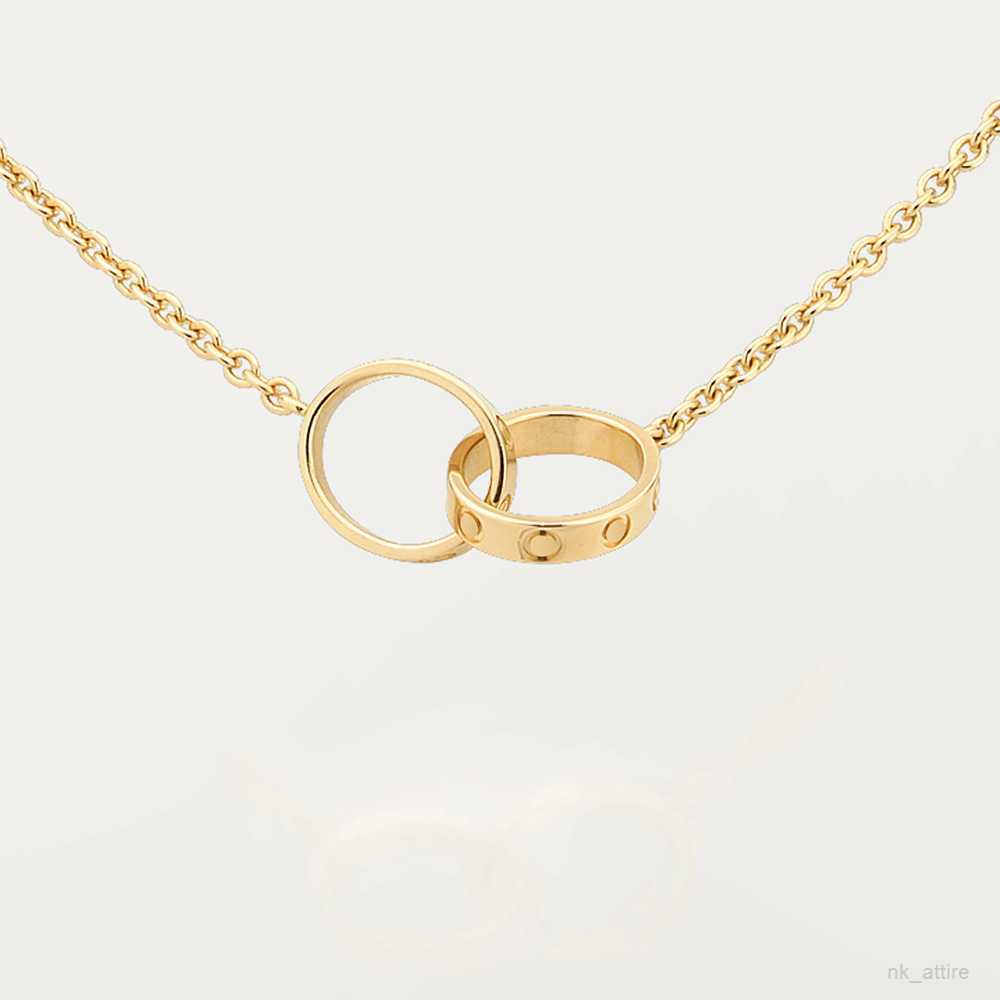 High Edition Classic Design Pendant Love Necklace for Women Girls Double Loop Charms 316L Titanium Steel Wedding Jewelry Collares Collier
High Edition Classic Design Pendant Love Necklace for Women Girls Double Loop Charms 316L Titanium Steel Wedding Jewelry Collares Collier