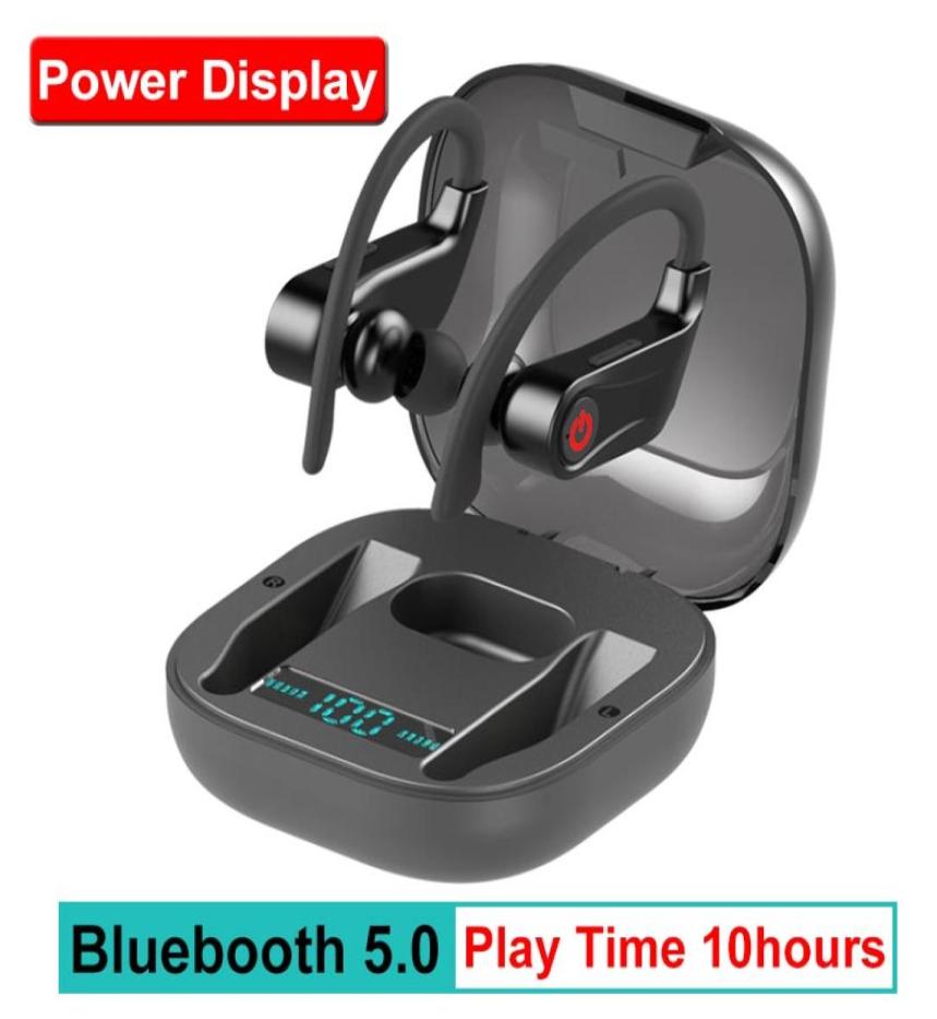 Power HBQ PRO TWS wireless earphones Bluetooth 50 earburds Stereo Sport headphones 950mah case Waterproof ear hook Headsets Q62530