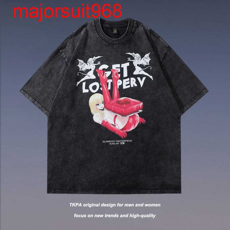 TKPA China-Chic dark niche cartoon printing wash used lovers short sleeved T-shirt men and women high street fashion sign, 830
TKPA China-Chic dark niche cartoon printing wash used lovers short sleeved T-shirt men and women high street fashion sign, 830