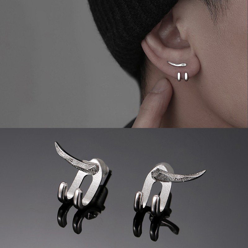 Vintage Fashion Charm Punk Earring for Men Detachable Dual Purpose Stud Earring Prong Ear Punk Party Mens Jewellery Hombre
Vintage Fashion Charm Punk Earring for Men Detachable Dual Purpose Stud Earring Prong Ear Punk Party Mens Jewellery Hombre