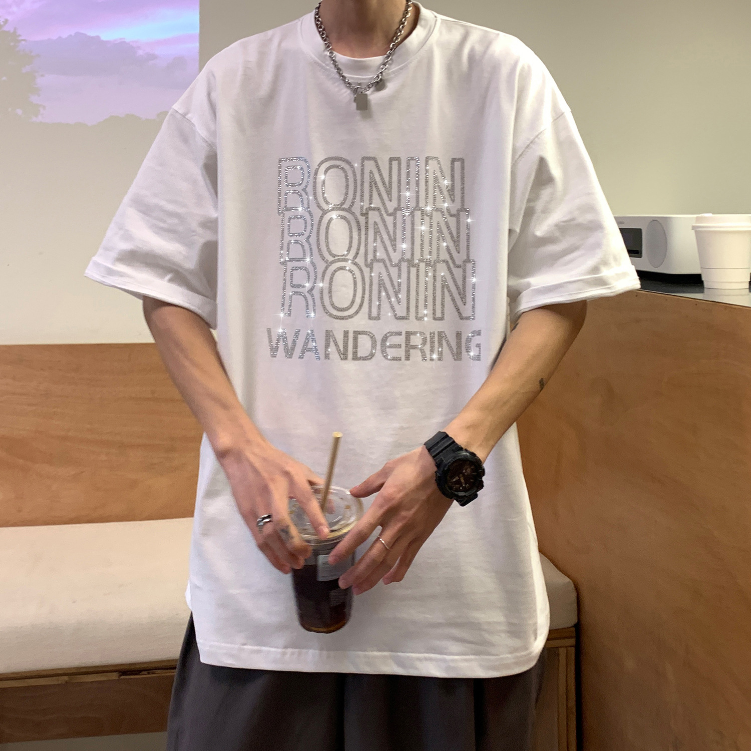 Mens t Shirts Letter Print Tshirts Fashion Men Women Round Neck Short Sleeve T-shirt Couple TeespsieGWXI, White
Mens t Shirts Letter Print Tshirts Fashion Men Women Round Neck Short Sleeve T-shirt Couple TeespsieGWXI, White
