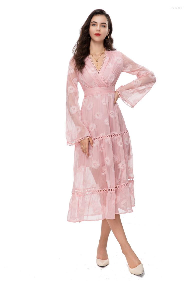 Casual Dresses 2023 Early Spring Temperament Waist High Grade Mesh Long Sleeve Shirt Dress Ladies Summer Elegant Frocks For Women, Pink
Casual Dresses 2023 Early Spring Temperament Waist High Grade Mesh Long Sleeve Shirt Dress Ladies Summer Elegant Frocks For Women, Pink
