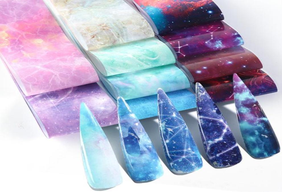 10pcs Gradient Starry Sky Nail Foils Marble Holographic Design Nail Art Transfer Sticker Wrap Decoration Adhesive Decals JI10225556013, Light yellow
10pcs Gradient Starry Sky Nail Foils Marble Holographic Design Nail Art Transfer Sticker Wrap Decoration Adhesive Decals JI10225556013, Light yellow