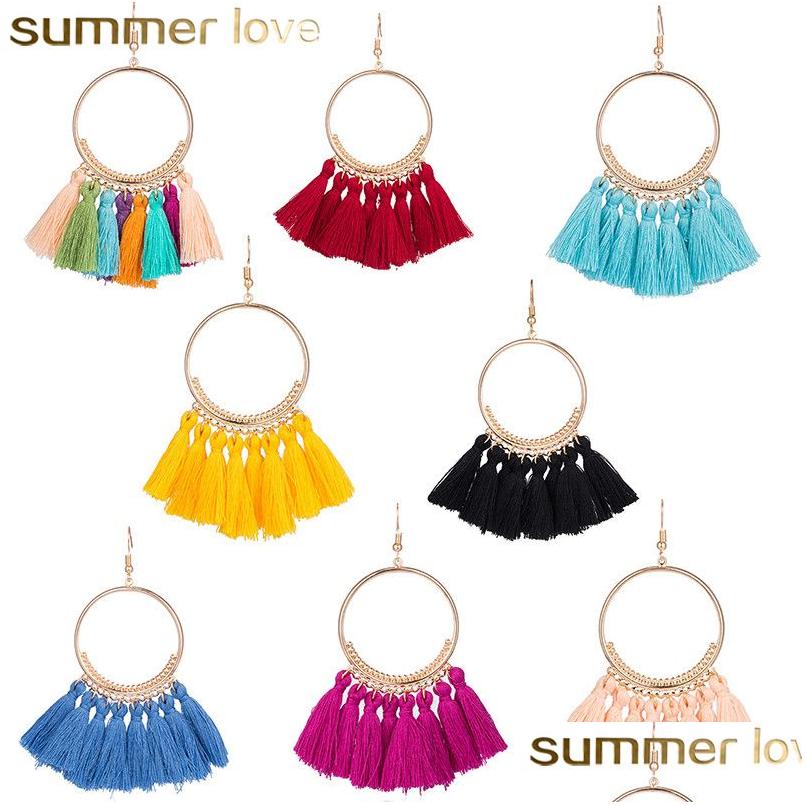 Charm Bohemian Ethnic Tassel Earrings For Women Fashion Vintage Round Jewelry Big Hoop Statement Girls Female Wedding Gift Drop Deliv Dhwfu
Charm Bohemian Ethnic Tassel Earrings For Women Fashion Vintage Round Jewelry Big Hoop Statement Girls Female Wedding Gift Drop Deliv Dhwfu