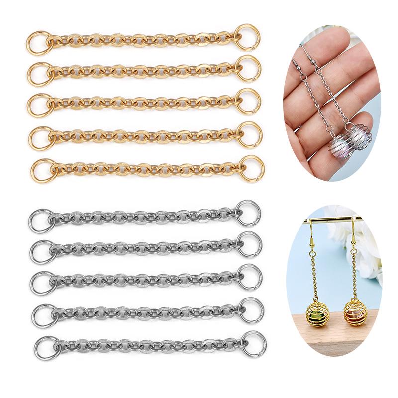 3/5cm 20pcs Stainless Steel Earring Extension Chain Connect Necklace Bracelet Tail Chains Jewelry Making DIY Earrings Craft
3/5cm 20pcs Stainless Steel Earring Extension Chain Connect Necklace Bracelet Tail Chains Jewelry Making DIY Earrings Craft