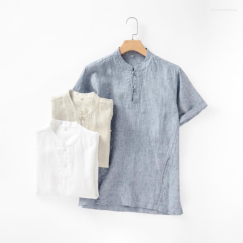 Men' Casual Shirts Flax 2023 Summer Men' Short Sleeve T-Shirt Chinese Style Linen Shirt Pocket Crew Neck Pullover Streetwear Tops, Beige
Men' Casual Shirts Flax 2023 Summer Men' Short Sleeve T-Shirt Chinese Style Linen Shirt Pocket Crew Neck Pullover Streetwear Tops, Beige