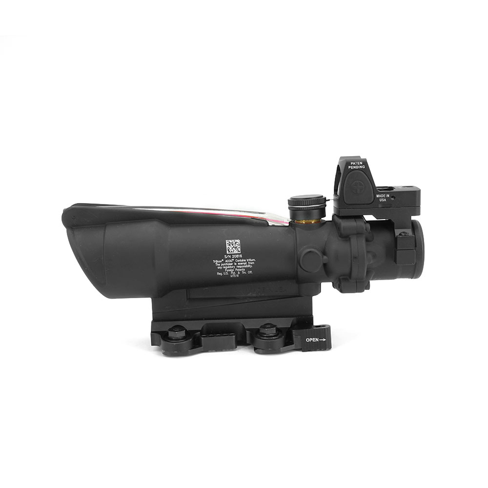 TA11F 5x35 Rifle scope Fiber Optics Illuminated Red Chevron BAC Reticle Rifle scope With QD Mount For Tactical Airsoft Hunting