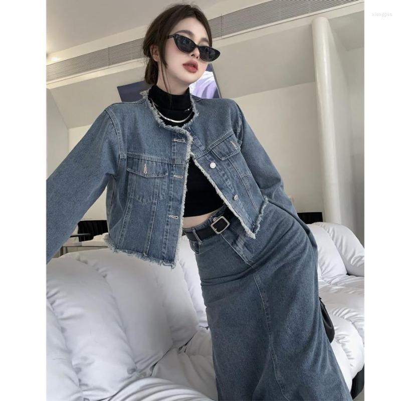 Work Dresses Denim Two Pieces Matching Sets Cute Outfits Set Women Summer Black Harajuku Long Skirt Female Gothic A-line Jk Uniform, Coat
Work Dresses Denim Two Pieces Matching Sets Cute Outfits Set Women Summer Black Harajuku Long Skirt Female Gothic A-line Jk Uniform, Coat
