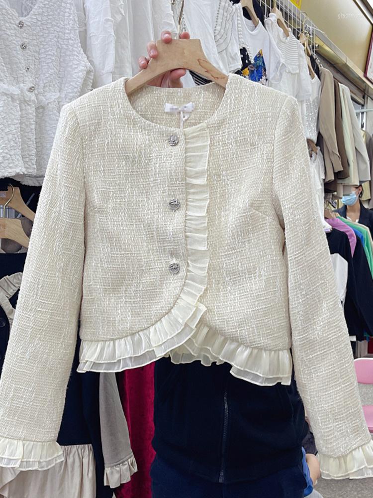Women' Jackets Small Fragrance Tweed Short Jacket Coat Women Spring 2023 French Vintage Korean Woolen Cropped Coats Elegant Outerwear, White
Women' Jackets Small Fragrance Tweed Short Jacket Coat Women Spring 2023 French Vintage Korean Woolen Cropped Coats Elegant Outerwear, White