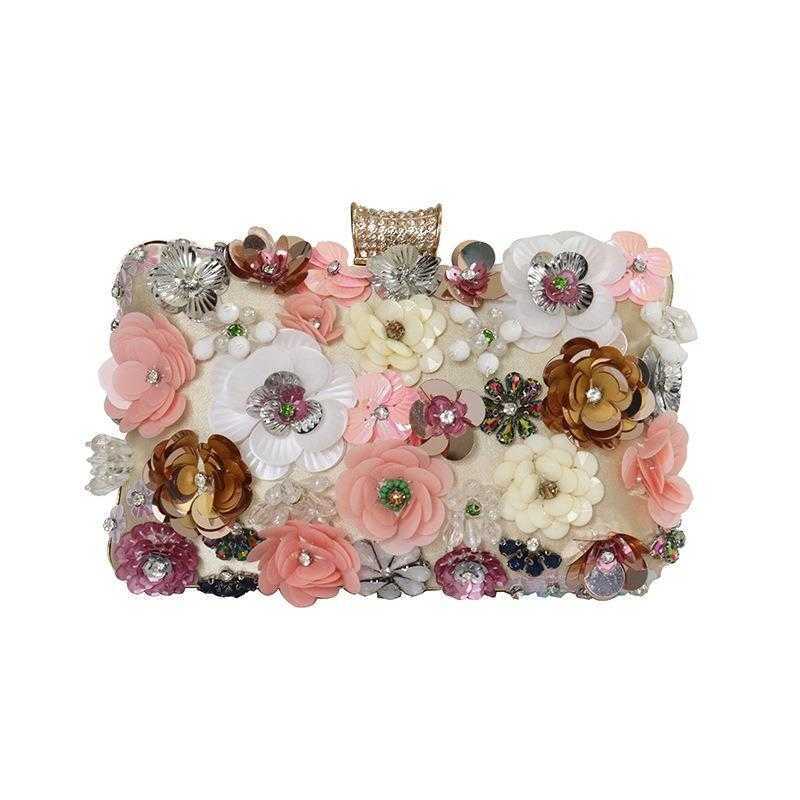 Dinner Bag Handmade Sweet Flowers Clutch Wedding Bride Name Accessories Banquet, Large order customization
Dinner Bag Handmade Sweet Flowers Clutch Wedding Bride Name Accessories Banquet, Large order customization