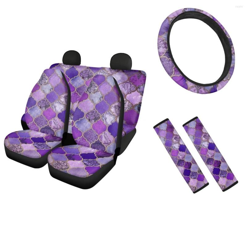 Car Seat Covers Moroccan Texture Gold Line Universal Front Back Cover Fit SUV Trucks Steering Wheel Belt Accesories Para
Car Seat Covers Moroccan Texture Gold Line Universal Front Back Cover Fit SUV Trucks Steering Wheel Belt Accesories Para