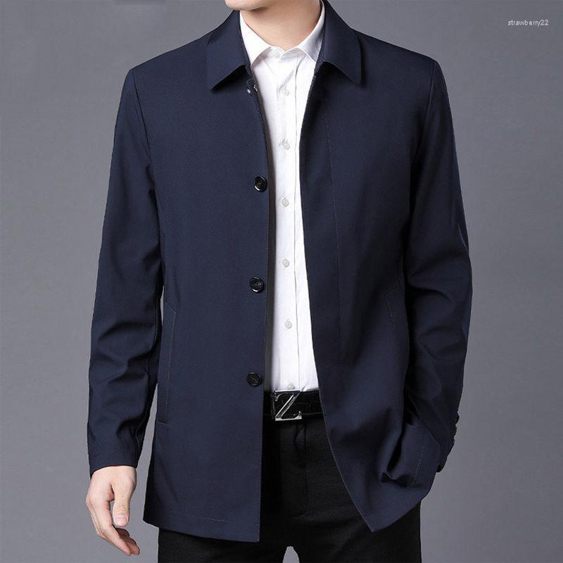Men's Jackets Casual Business Lapel Windbreak Men Coats 2023 Brand Top Quality Spring Men's Trench Coat Solid Color Mid-length Jacket, Navy blue
Men's Jackets Casual Business Lapel Windbreak Men Coats 2023 Brand Top Quality Spring Men's Trench Coat Solid Color Mid-length Jacket, Navy blue