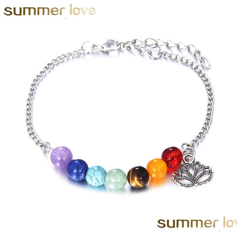 Beaded 7 Chakras Bracelets For Women Crystal Healing Nce Beads Nature Stone Lotus Charms Yoga Wholesale Jewelry Drop Delivery Dhbtk
Beaded 7 Chakras Bracelets For Women Crystal Healing Nce Beads Nature Stone Lotus Charms Yoga Wholesale Jewelry Drop Delivery Dhbtk