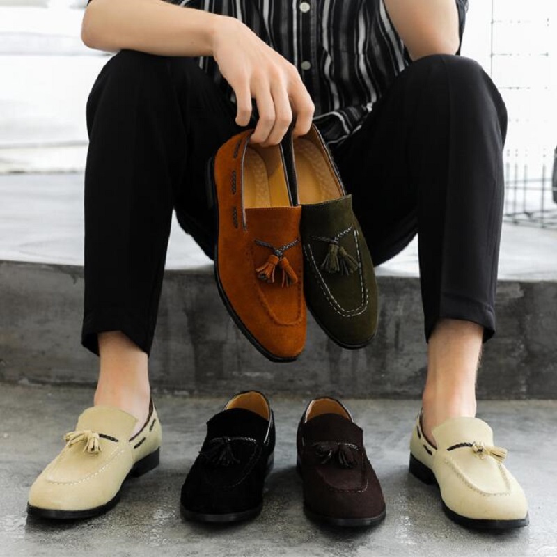 Designer New Mens Leather Casual Shoes For Men Tassel Loafers Comfortable Black Brown Moccasins Suede Mens Shoes D2H54
Designer New Mens Leather Casual Shoes For Men Tassel Loafers Comfortable Black Brown Moccasins Suede Mens Shoes D2H54