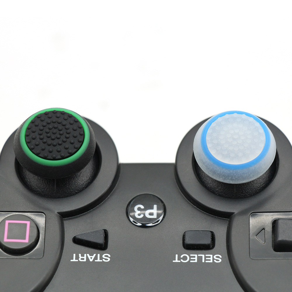 200pcs/Lot Dual Color Silicone Joystick Cap Thumb Grip Stick Grips Caps Case For PS5 PS4 PS3 Xbox one 360 Series X S WiiU Controller