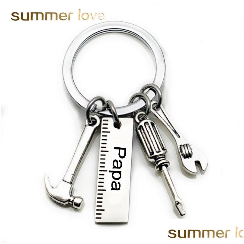 Key Rings Stainless Steel Keychain Engraved Dad Papa Grandpa Tools Gift For Fathers Day Creative Father Chain Jewelry Drop Delivery Dhncw
Key Rings Stainless Steel Keychain Engraved Dad Papa Grandpa Tools Gift For Fathers Day Creative Father Chain Jewelry Drop Delivery Dhncw