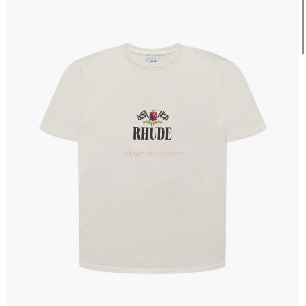 Designer Fashion Clothing Tees Tshirt H391 Rhude Plaid Victory Flag Letter Print High Street Apricot Short Sleeve Tshirt for Men Women Cotton Streetwear Tops Casual, White / h391
Designer Fashion Clothing Tees Tshirt H391 Rhude Plaid Victory Flag Letter Print High Street Apricot Short Sleeve Tshirt for Men Women Cotton Streetwear Tops Casual, White / h391