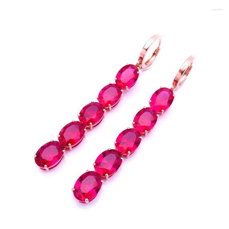 Dangle Earrings 585 Purple Gold Plated 14 Rose Inlaid Ruby Tassel Drop For Women Fashion Luxury Elegant Engagement Party Jewelry
Dangle Earrings 585 Purple Gold Plated 14 Rose Inlaid Ruby Tassel Drop For Women Fashion Luxury Elegant Engagement Party Jewelry