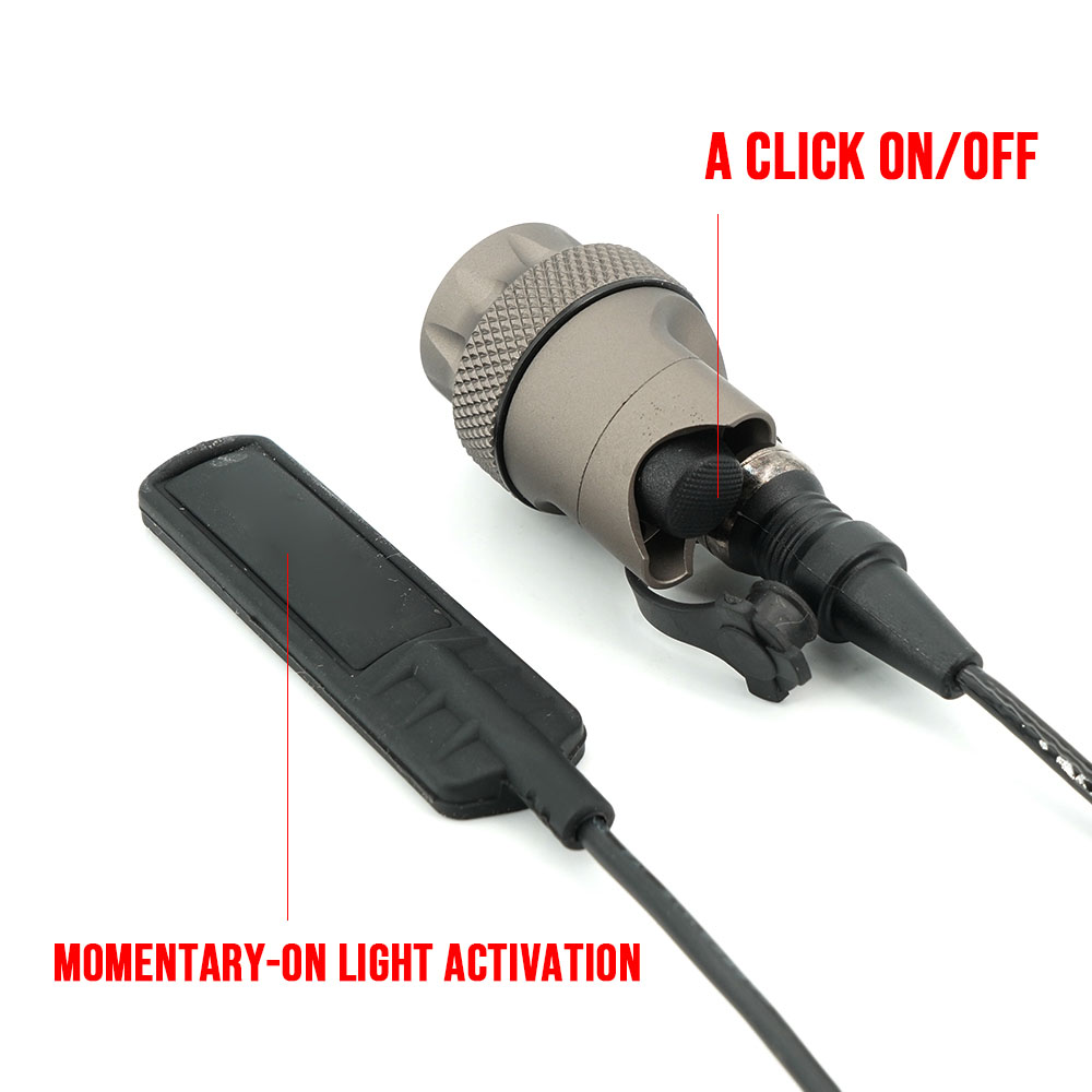 DS07 Remote Switch Scout Light Weapon Light Switch Assembly For SF M600 M300 M640 Weaponlight OKW PLVH2 Flashlight FDE And Black