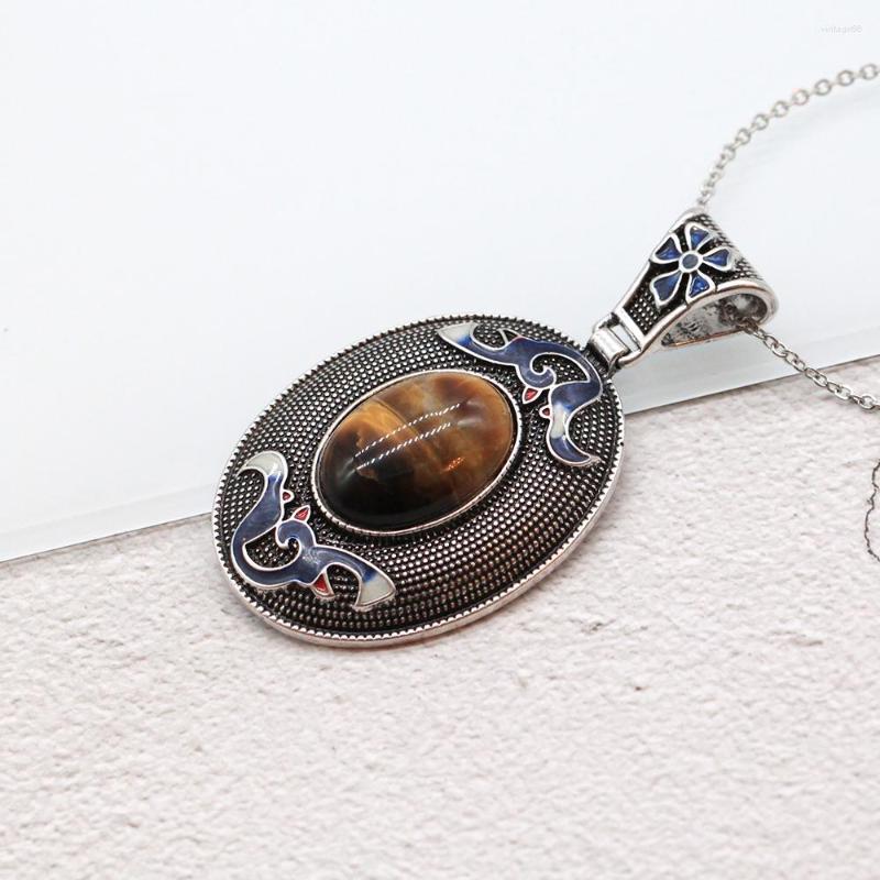 Pendant Necklaces Big Oval Gemstone Pendants 7 Colors Fashion Women Summer Accessorise Jewelry Gifts From Elders GP112
Pendant Necklaces Big Oval Gemstone Pendants 7 Colors Fashion Women Summer Accessorise Jewelry Gifts From Elders GP112