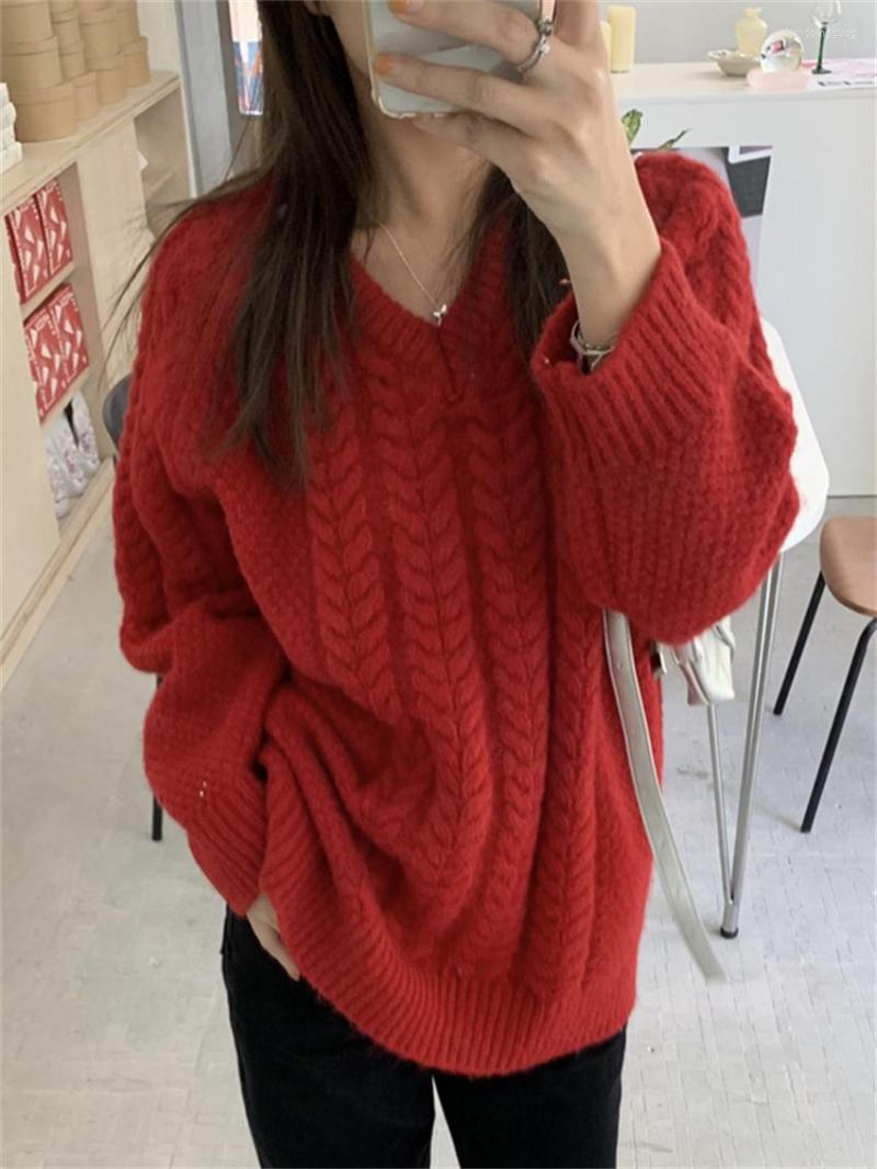 Women's Sweaters Alien Kitty Spring OL Gentle Pullovers Solid Loose Lazy Style 2023 Knitted Casual Chic Sweet Mujer Outwear Tops, Red
Women's Sweaters Alien Kitty Spring OL Gentle Pullovers Solid Loose Lazy Style 2023 Knitted Casual Chic Sweet Mujer Outwear Tops, Red