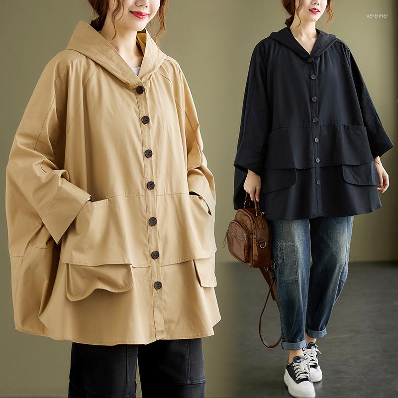 Women's Blouses 4XL 5XL Korean Fashion Women's Oversize Shirt Bat Long Sleeve Women Hooded Large Size Loose Tops Female Kimono Black
Women's Blouses 4XL 5XL Korean Fashion Women's Oversize Shirt Bat Long Sleeve Women Hooded Large Size Loose Tops Female Kimono Black
