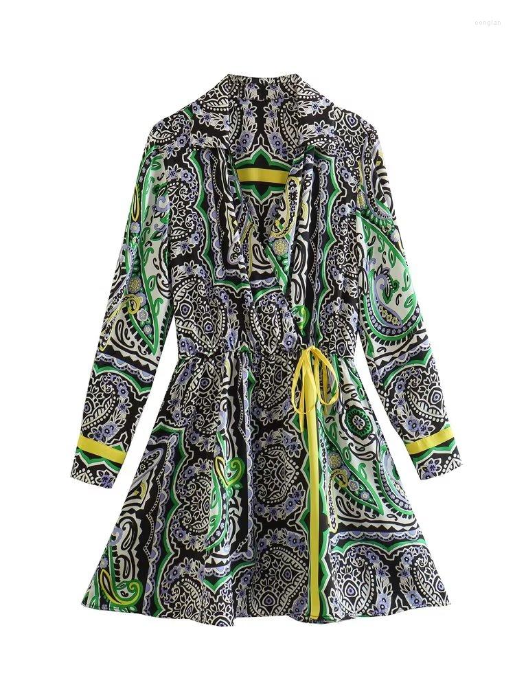 Casual Dresses MESTTRAF Women 2023 Fashion Printed With Bow Mini Dress Vintage Long Sleeve Elastic Waist Female Vestidos, Picture shown
Casual Dresses MESTTRAF Women 2023 Fashion Printed With Bow Mini Dress Vintage Long Sleeve Elastic Waist Female Vestidos, Picture shown